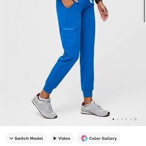 Figs Blue Ankle Pants